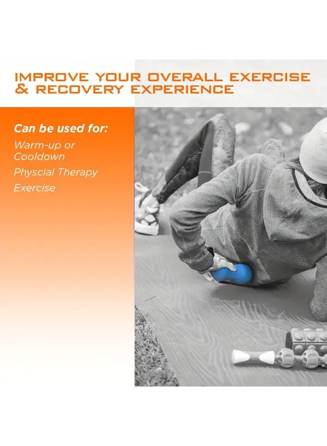 Gray Peanut Massage Ball for Deep Tissue Muscle Relief Trigger Point Therapy - Image 3
